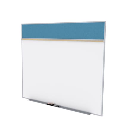 Ghent Combo Whiteboard/Bulletin, Mag Por/Vnyl, Styl A, 5 ft H x 10 ft W, Ocean SPC510A-V-191